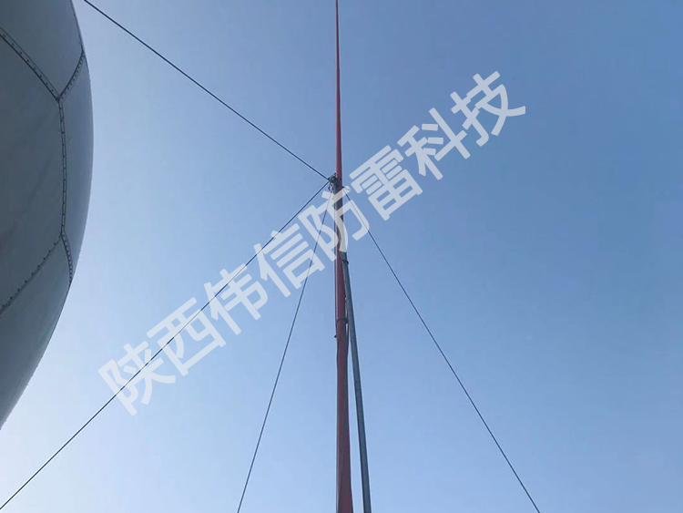 12米玻璃鋼避雷針，衛(wèi)星通訊站避雷針產(chǎn)品展示三