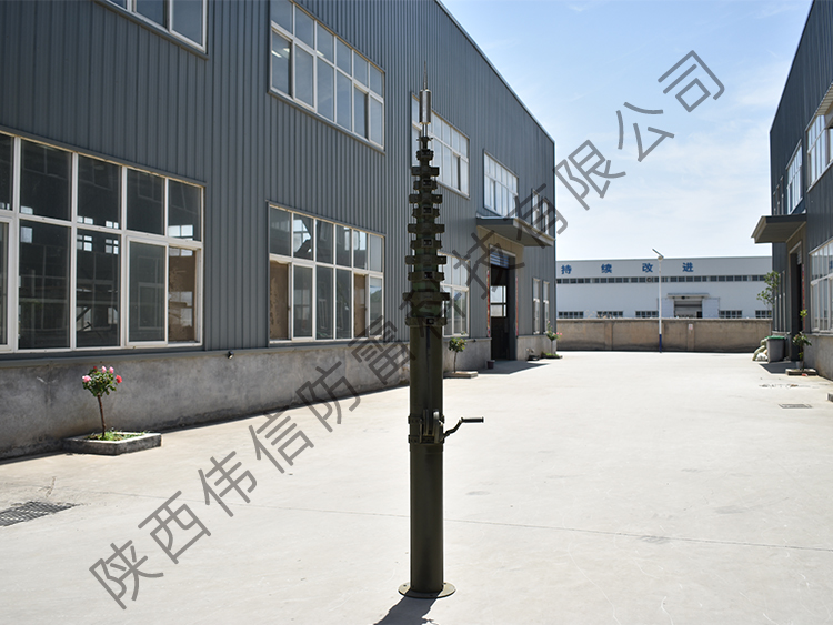 機(jī)動(dòng)式手搖升降桿，機(jī)動(dòng)式野戰(zhàn)升降避雷針，16米移動(dòng)升降避雷針